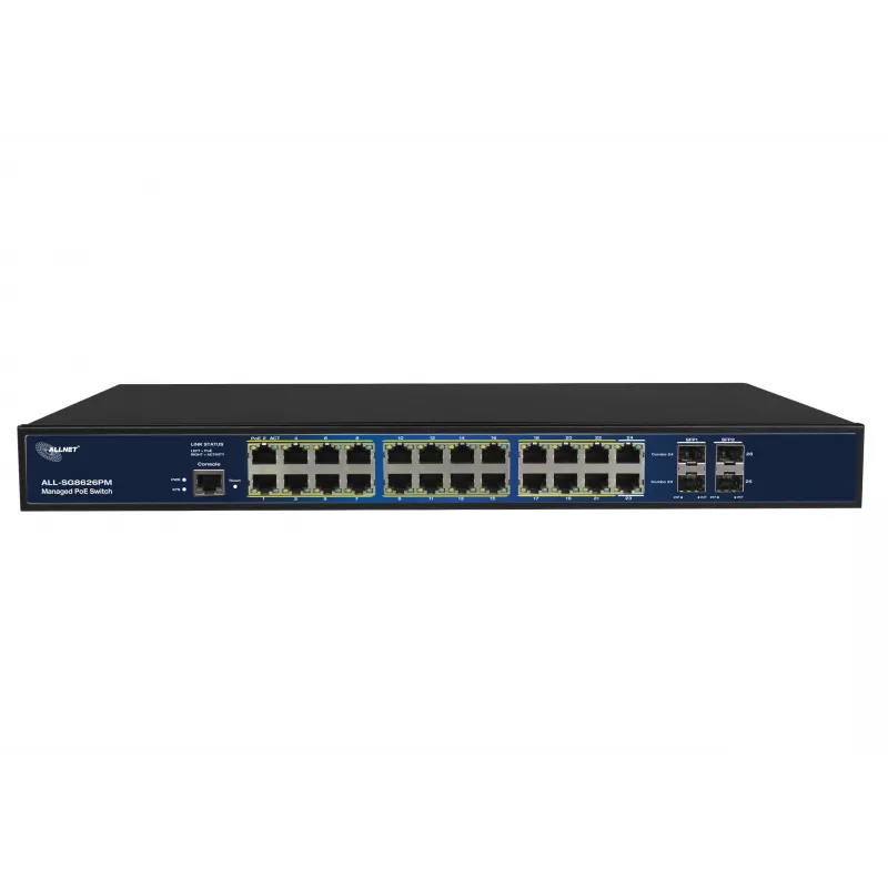 ALLNET ALL-SG8626PMJ Layer 2+ Full Managed Gigabit switch s 24-port PoE+ 370W
