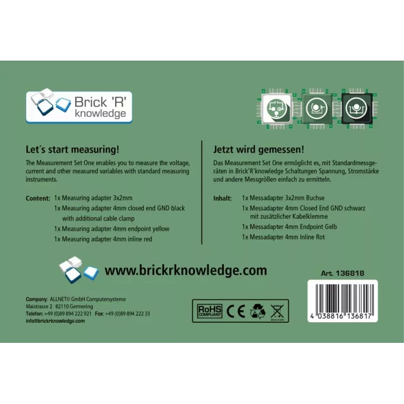 ALLNET ALL-BRICK-0637 4-kanálový reléový modul 5V pre Arduino Raspberry Pi