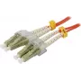 SYNERGY21 optický patch kábel 0,5m LC-LC duplex OM2 50/125µm LSZH oranžový