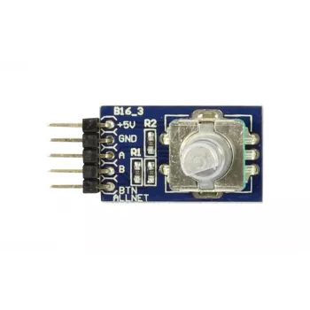 ALLNET 4duino rotačný enkodér (4duino_B16) - inkrementálny rotačný enkodér s tlačidlom, 20 PPR, 3,3-5V DC, pre Arduino a Raspberry Pi
