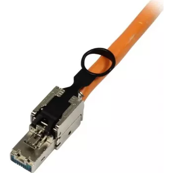 Synergy 21 CAT6A RJ45 konektor samec TP na priamu montáž, bez nástroja, tienený, Push/Pull zaistenie