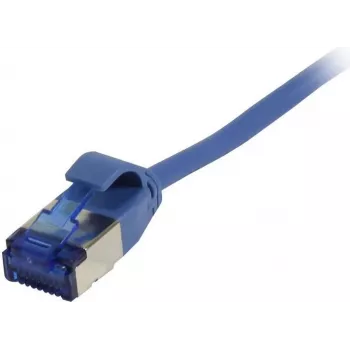 Synergy 21 patch kábel RJ45, CAT6A 500MHz, 7,5m, modrý, U/FTP, Slimline okrúhly d=3,8mm, TPE (Superflex), AWG32