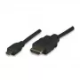 ALLNET HDMI na Micro HDMI kábel 1m 4K/60Hz čierny (ALL-HDMI-Micro-1m)