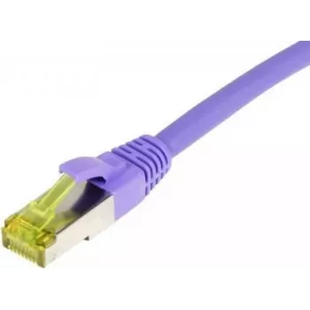 SYNERGY21 patch kábel RJ45, CAT6A 500MHz, 25m, fialový, S-STP (S/FTP), TPE/LSZH (Ultraflex), AWG26, s Cat.7 káblom