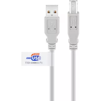 Goobay USB 2.0 kábel 2 m sivý