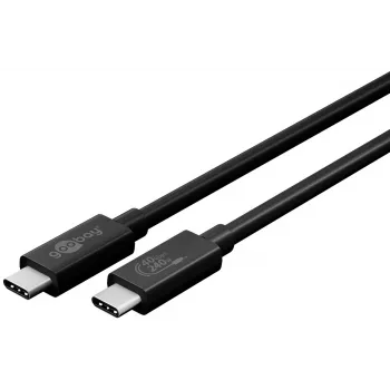 Goobay Sync & Charge USB-C kábel, USB4 Gen 3x2, 240 W, 0,7 m