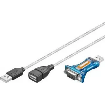 GOOBAY Pro USB sériový RS232 prevodník Mini transparentný