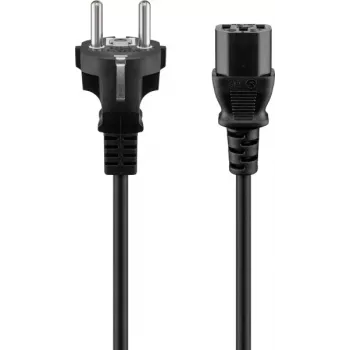 GOOBAY napájací kábel 3 m čierny Schuko na IEC C13