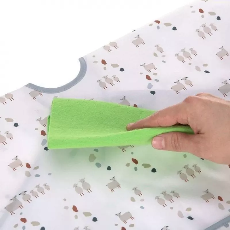 Lassig Tiny Farmer Sheep súprava podbradníkov s dlhým rukávom 6m+