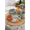 Lassig detská jedálenská sada Little Forest Fuchs, 4-dielna (tanier, miska, pohár, lyžica), polypropylén a celulóza, zelená