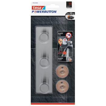 Tesa Powerbutton Classic háčiková lišta nerez (59334-00000-01)
