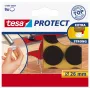 Tesa Protect plstené klzáky - okrúhle - hnedé - 26 mm - 9 kusov