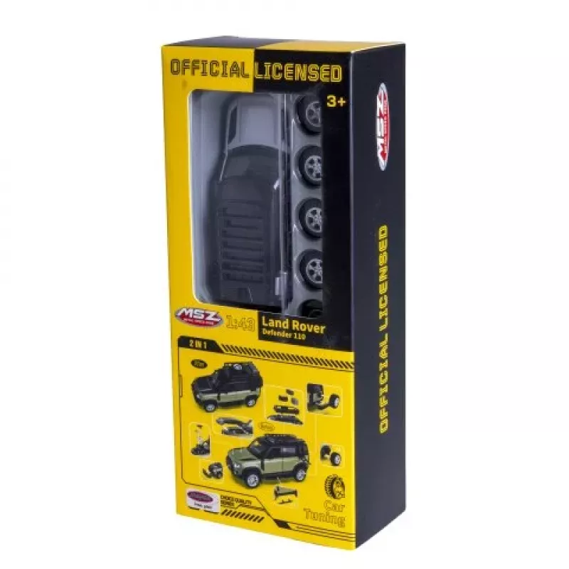 JAMARA Land Rover Defender 1:43 2in1 RC model auta strieborný 3+