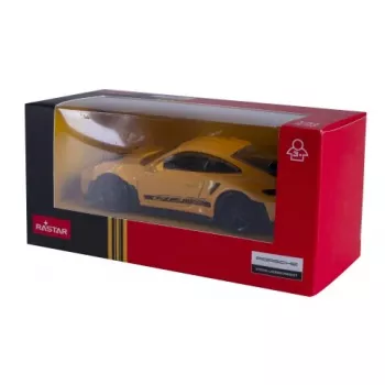 JAMARA Porsche 911 GT3 RS 1:43 žlté tlakovo liate modelové auto (402238)