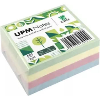 UPM Notes samolepiace lístočky 400 listov pastelový mix zelená modrá ružová žltá