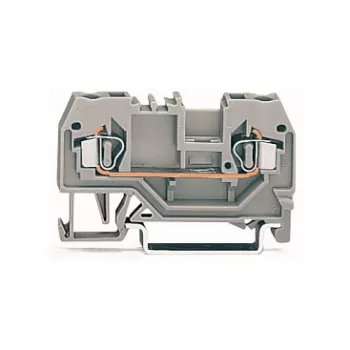 WAGO 280-901 priechodná svorka, 2-vodičová, 2,5 mm², CAGE CLAMP, sivá