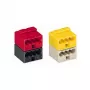 WAGO 243-212 Series 243 4-vodičová zásuvková svorka PUSH WIRE, 0,8 mm, svetlosivá/žltá