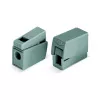 WAGO 224-101 1-vodičová 2-násobná Push-in CAGE CLAMP svorka, 400 V, 24 A, 0,5-2,5 mm², transparentná/sivá