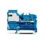 WAGO 2002-7114 1-vodičová N-rozpájacia svorka, 2,5 mm, Push-in CAGE CLAMP, modrá