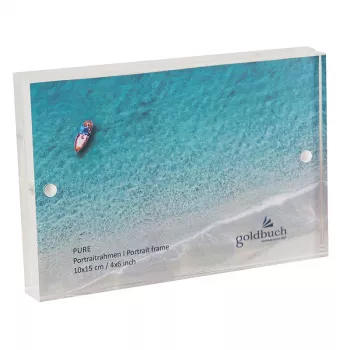 Goldbuch Pure Akrylátový sklenený rám na obrázky 10x15 cm transparentný na výšku