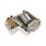 WAGO 750-963 D-Sub pripojovací modul, 9-pólový konektor samica, sivý, IP20, pre WAGO I/O System 750