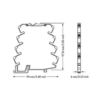 WAGO 857-800 Prevodník teploty / úpravník signálu, sivý, -25 až 70 °C, 6 x 94 x 97,8 mm, 35,3 g