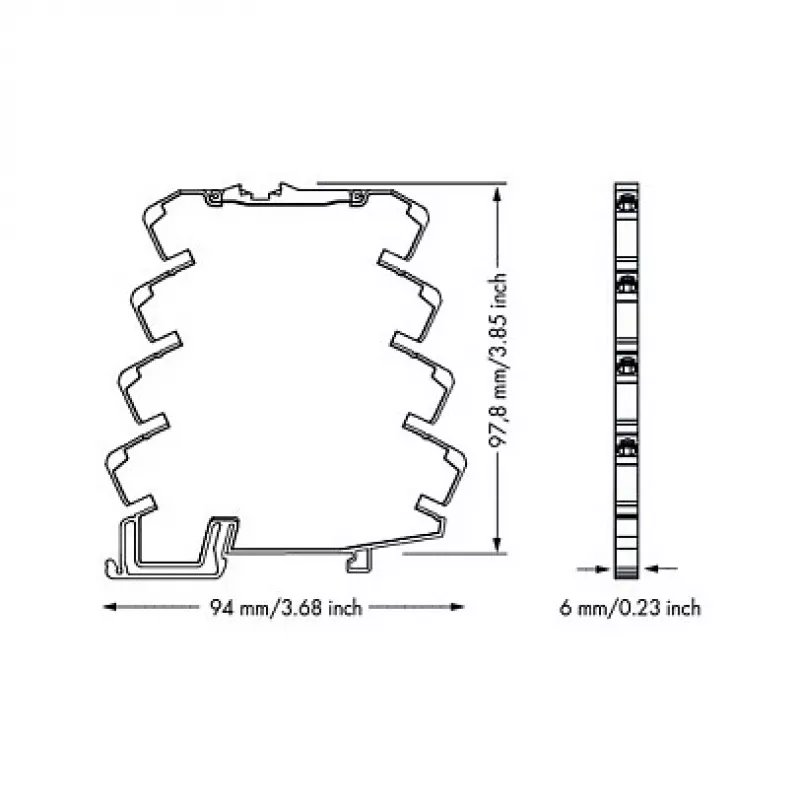 WAGO 857-800 Prevodník teploty / úpravník signálu, sivý, -25 až 70 °C, 6 x 94 x 97,8 mm, 35,3 g