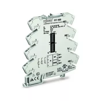 WAGO 857-800 Prevodník teploty / úpravník signálu, sivý, -25 až 70 °C, 6 x 94 x 97,8 mm, 35,3 g