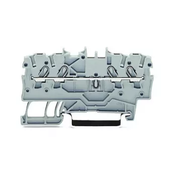 WAGO Priechodná svorka 4 mm², sivá, 32 A, 800 V, CAGE CLAMP®