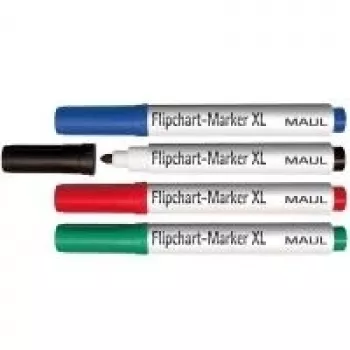 MAUL fixky na flipchart okrúhly hrot 2,0-2,5mm balenie 4 ks rôzne farby