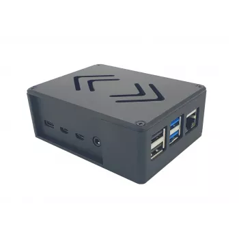 ALLNET Rock 4 C+ hliníkové puzdro ecoPI PRO LP čierne pre Radxa Rock Pi 4C Plus