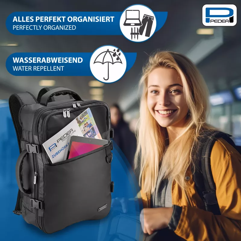 PEDEA Clutch notebookový batoh 15,6 palca (39,6 cm) - čierny