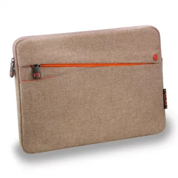 PEDEA Fashion puzdro na tablet pre Samsung Galaxy Tab S6 Lite / A9+ / S9 / A8, béžová/oranžová, neoprén