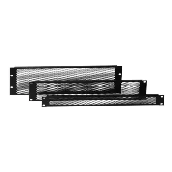Adam Hall 87223VR 19 inch 3U oceľová zaslepovacia lišta do racku čierna 1,5 mm