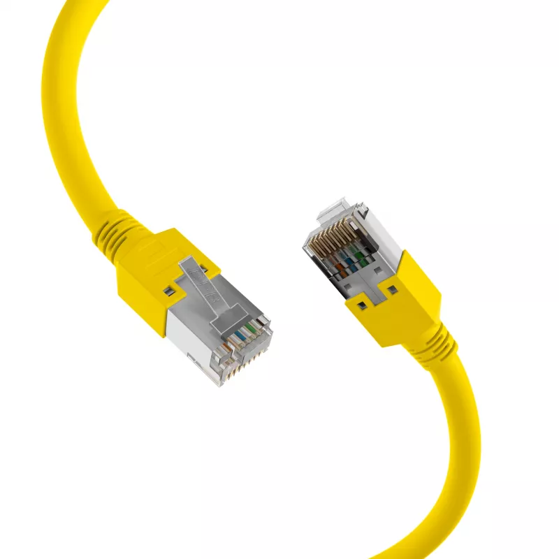 EFB Elektronik RJ45 patch kábel Cat.5e SF/UTP LSZH Draka UC300 TM11 žltý 15 m