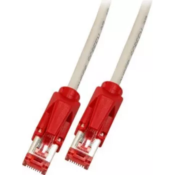 EFB-Elektronik RJ45 patch kábel Cat.6 S/FTP LSZH Draka UC900 TM21 červený crossover sivý 10 m