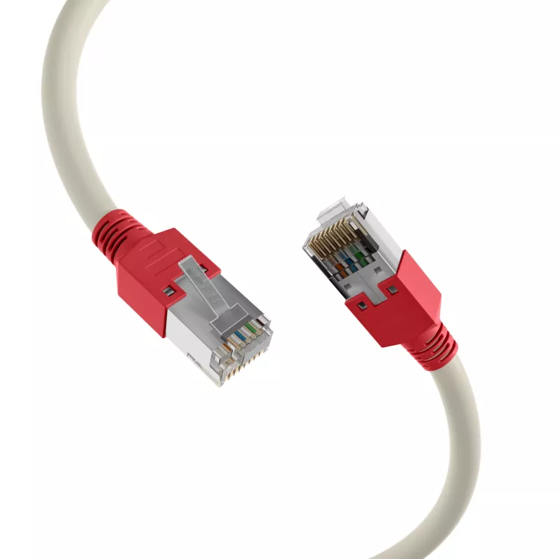 EFB-Elektronik RJ45 patch kábel Cat.5e F/UTP LSZH Draka UC300 TM11rt crossover sivý 15 m