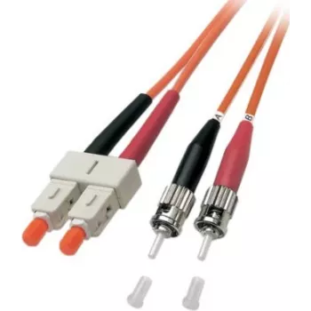 EFB-Elektronik ECOFIBER Duplex prepojovací kábel SC-ST 62.5/125 µm OM1 LSZH oranžový 3,0 mm 3 m