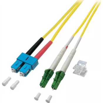 EFB-Elektronik Duplex prepojovací kábel LC/APC-SC 9/125µ, OS2, LSZH, žltý, 2,0mm, 3m