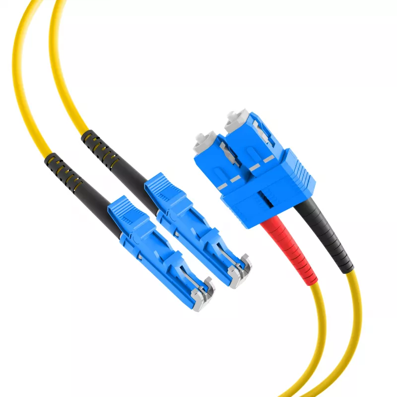 EFB Elektronik sieťový optický kábel E2000 (M) na SC jednovidový (M)