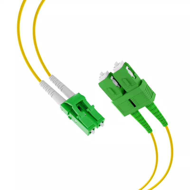 EFB Elektronik Duplex patch kábel LC/APC-SC/APC OS2 G652D 1m LSZH 2mm žltý