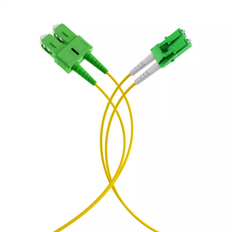 EFB Elektronik Duplex patch kábel LC/APC-SC/APC OS2 G652D 1m LSZH 2mm žltý