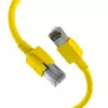 EFB Elektronik DCK1001GE.0,5 LED patch kábel RJ45 Cat.6A S/FTP FRNC, žltý