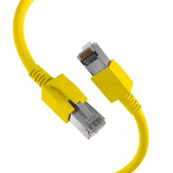 EFB Elektronik DCK1001GE.0,5 LED patch kábel RJ45 Cat.6A S/FTP FRNC, žltý