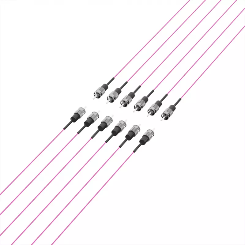EFB Elektronik optický pigtail ST 50/125 µm OM4 Erika Violet, 2 m