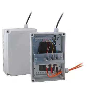 EFB Elektronik optická rozdeľovacia skrinka - RAL 7035 - 12x SC-Duplex OM4