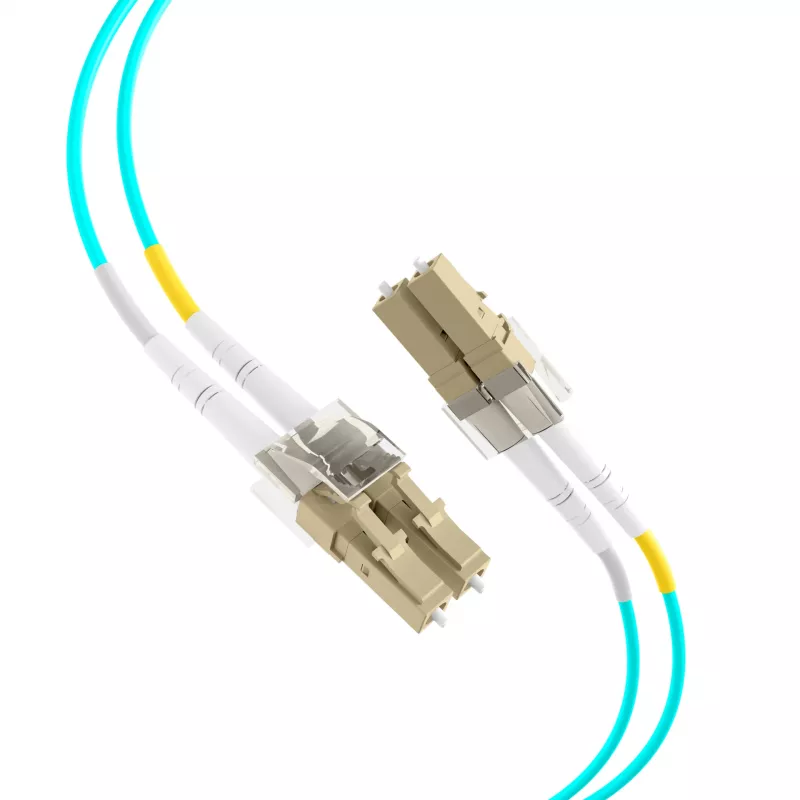 EFB Elektronik duplexný jumper LC-LC 50/125 µm OM3 LSZH aqua 2,0 mm 35 m