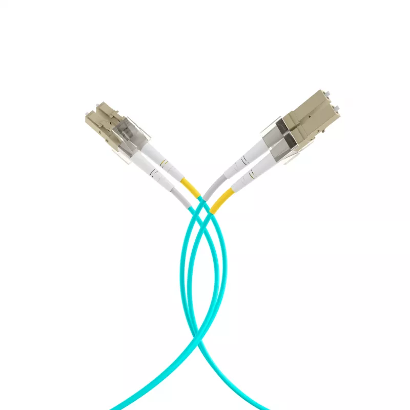 EFB Elektronik duplexný jumper LC-LC 50/125 µm OM3 LSZH aqua 2,0 mm 35 m