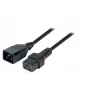 EFB-Elektronik IEC Lock predlžovací napájací kábel C20 na C19, 3,0 m, čierny