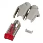 EFB RJ45-Hirose konektor samec STP, TM21 sivý, 100 ks, 3 prvky, Cat. 6